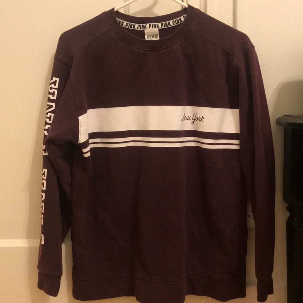 Victoria’s Secret PINK Maroon Pullover Sweatshirt